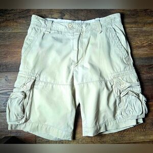 Polo Ralph Lauren Paratrooper Cargo Shorts Mens 32 Khaki Military Utility Y2K